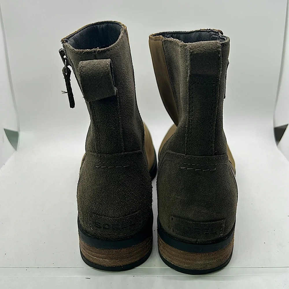 Sorel Dark Brown Leather/Suede Chukka Boots Booties Shoes **Size 11** 🌸🌸 - Picture 5 of 8